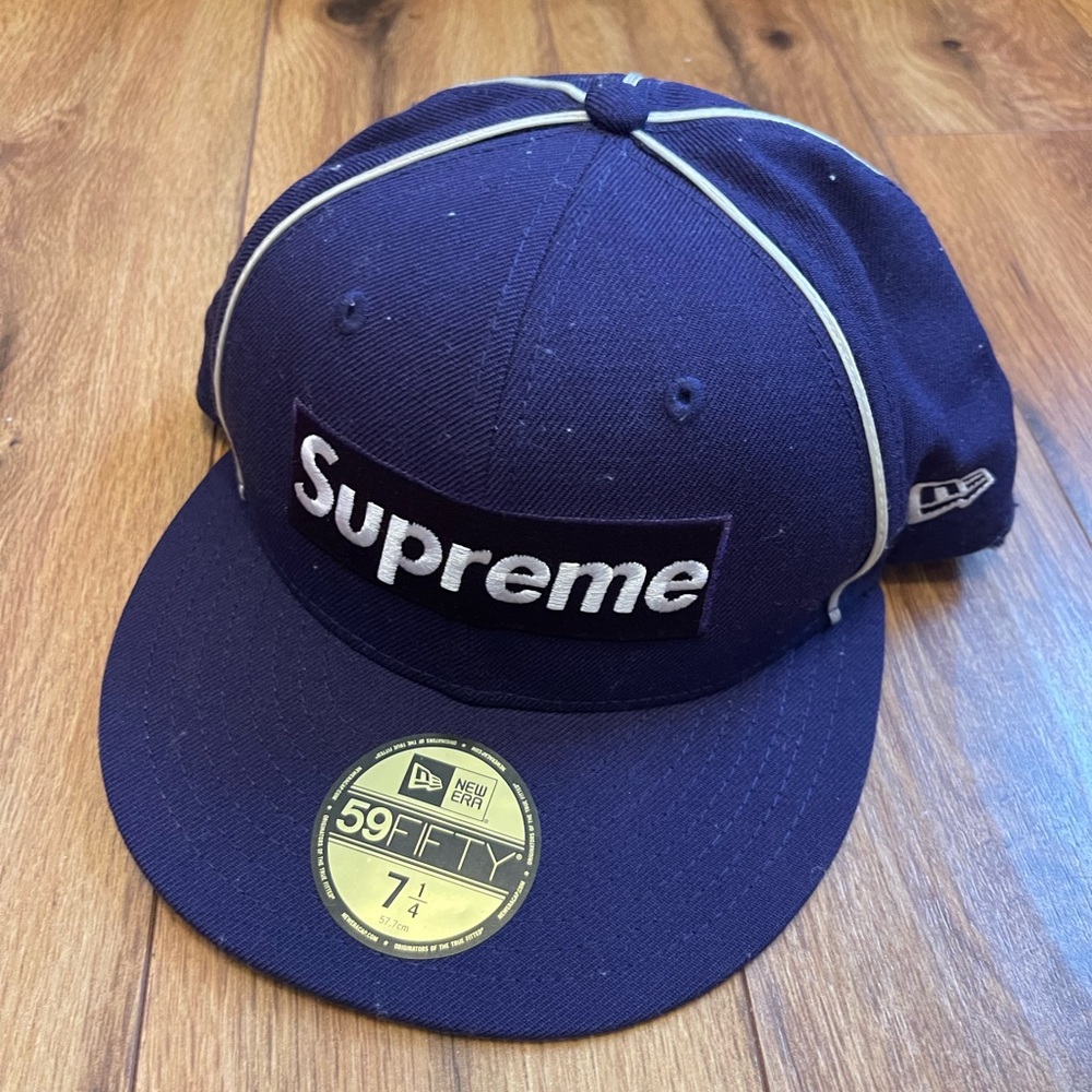 Supreme Piping Box Logo New Era Purple Hat

59fifty